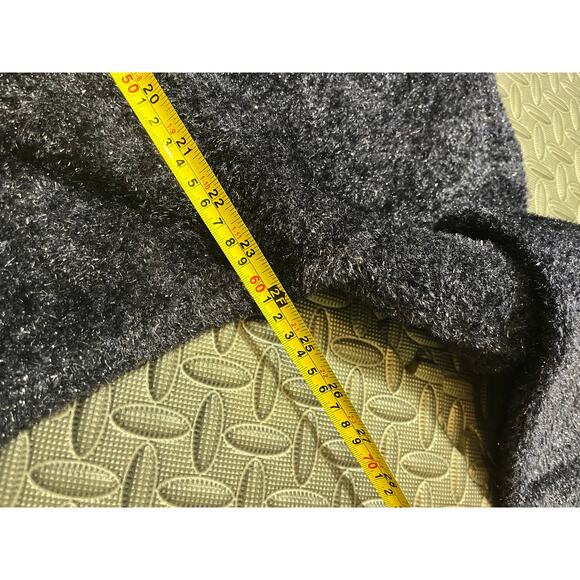 NEW Tory Burch Oversized Lurex Sweater in Navy Mock Neck Turtleneck Size XL - Picture 8 of 9